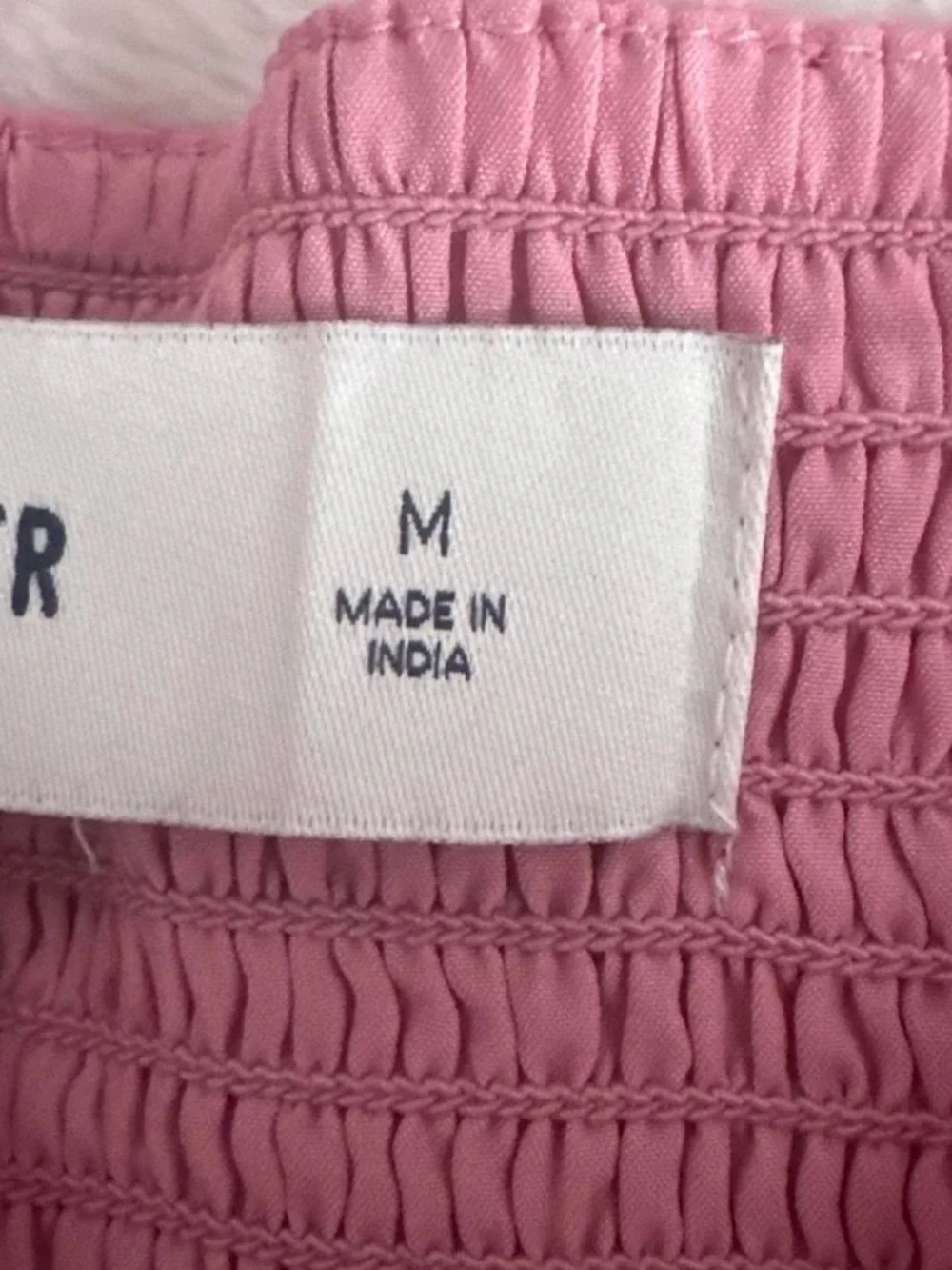Hollister Pink Smocked Chiffon Camisole